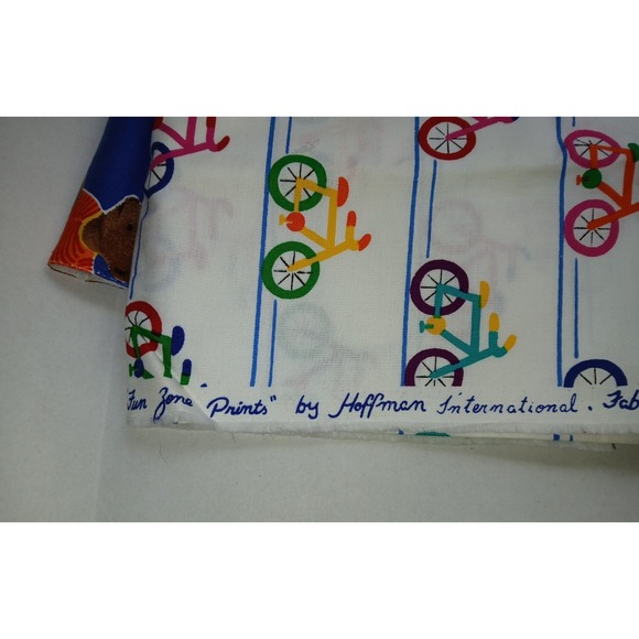 Hoffman International Fabrics - Colorful Bike And Bear Themed - Picture 7 of 8
